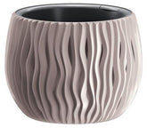 Hectarul - Ghiveci decorativ bol Sandy 24 cm mocca